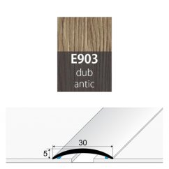 Přechodová lišta 30 mm oblá samolepící E903 dub antic