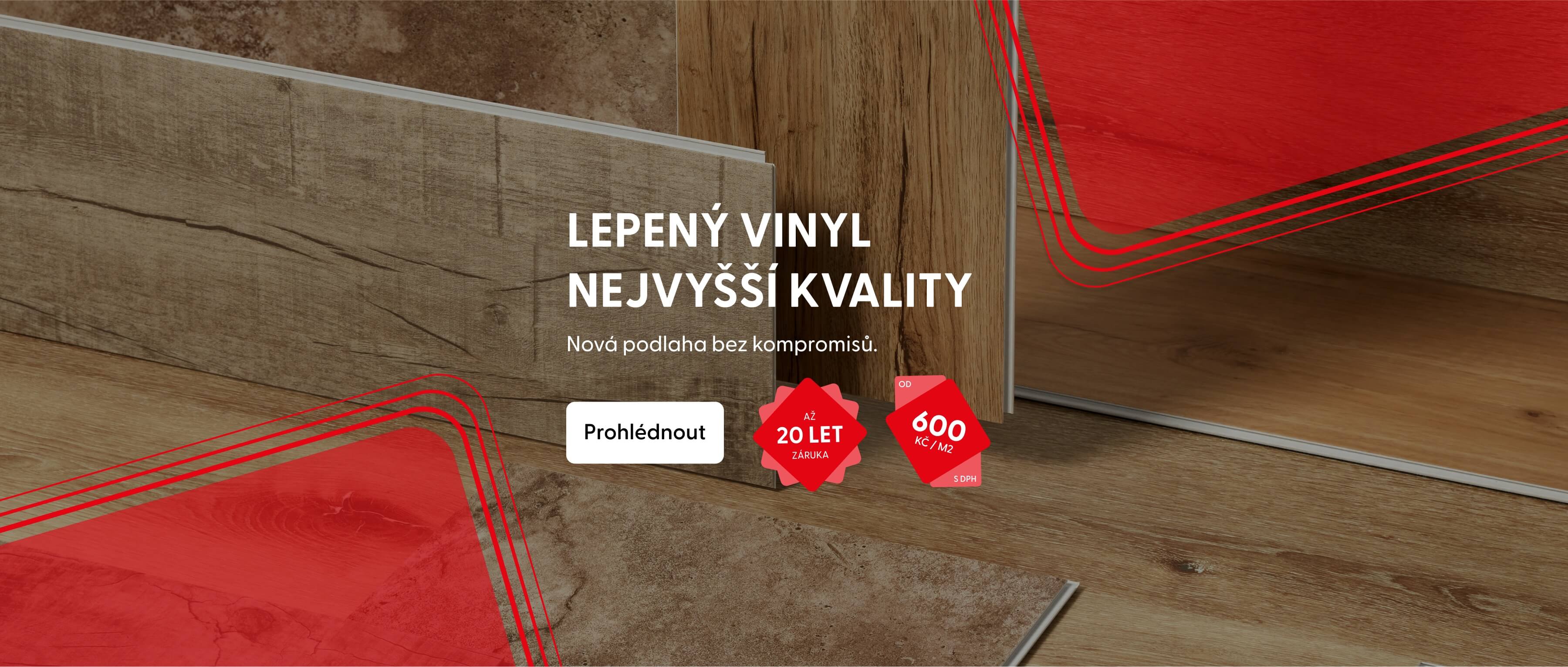 Lepený vinyl