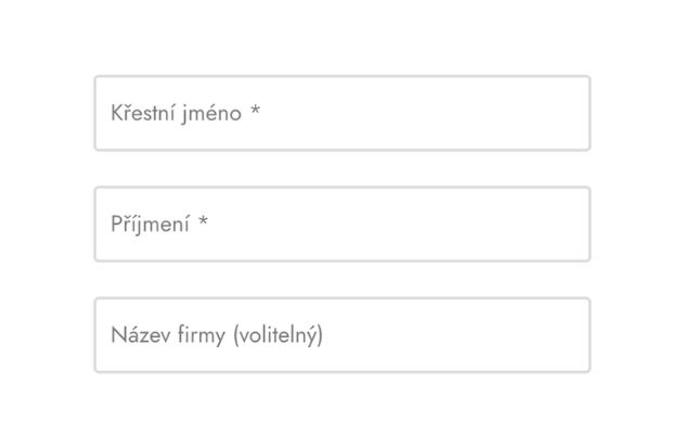 Ukázka zadání adresy